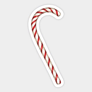 Candy Cane and Snowflakes Sticker